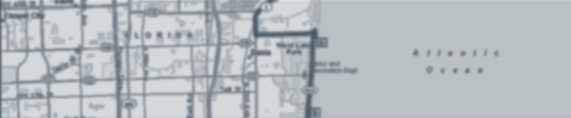 Map of Fort Lauderdale hotel pickup points for the Everglades airboat tour